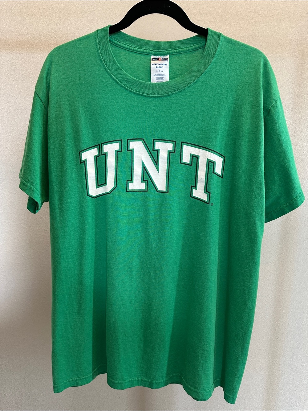 Jerzees Men’s Green UNT Logo Tee